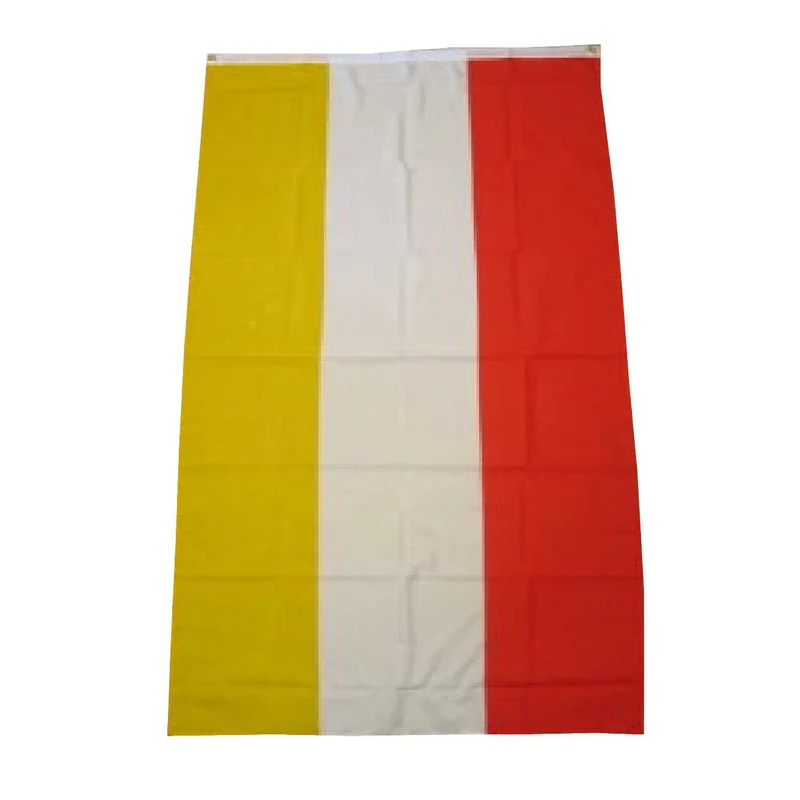 Vlag Rood Wit Geel Oeteldonk 90x150 Centimeter