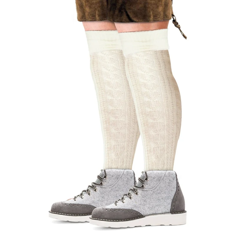 Tiroler Sokken Lang Ecru 39-46