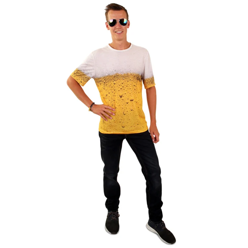Goud Gele Rakker Bier T-Shirt