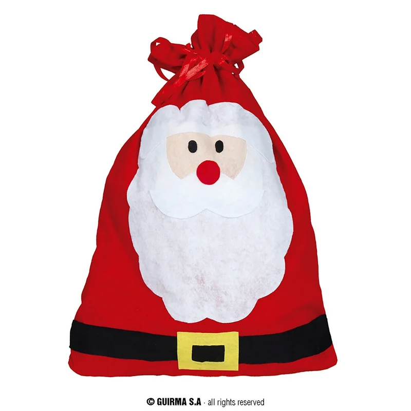 Vrolijke Kerstman Zak 40x55 Centimeter
