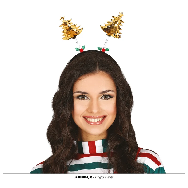 Gouden Kerstboom Bopper Met Pailletten