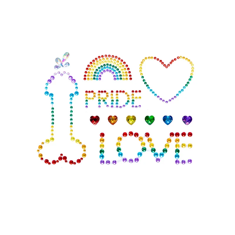 Pride Love Bodystickers Regenboog