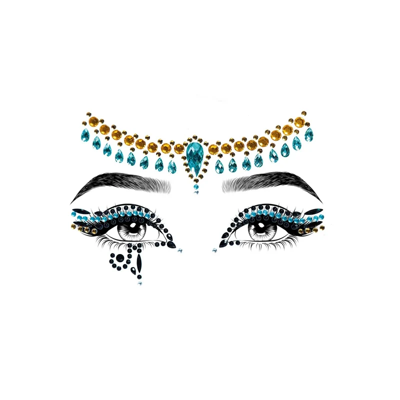 Cleopatra Face Jewels Sticker