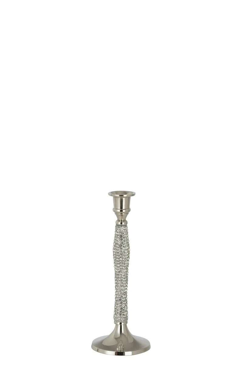 J-Line kandelaar Diamant - aluminium - zilver - medium
