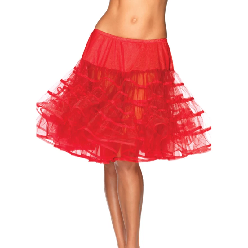 Medium Lange Petticoat Rood