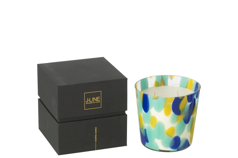 J-Line geurkaars Noa - blauw/geel - small - 50U