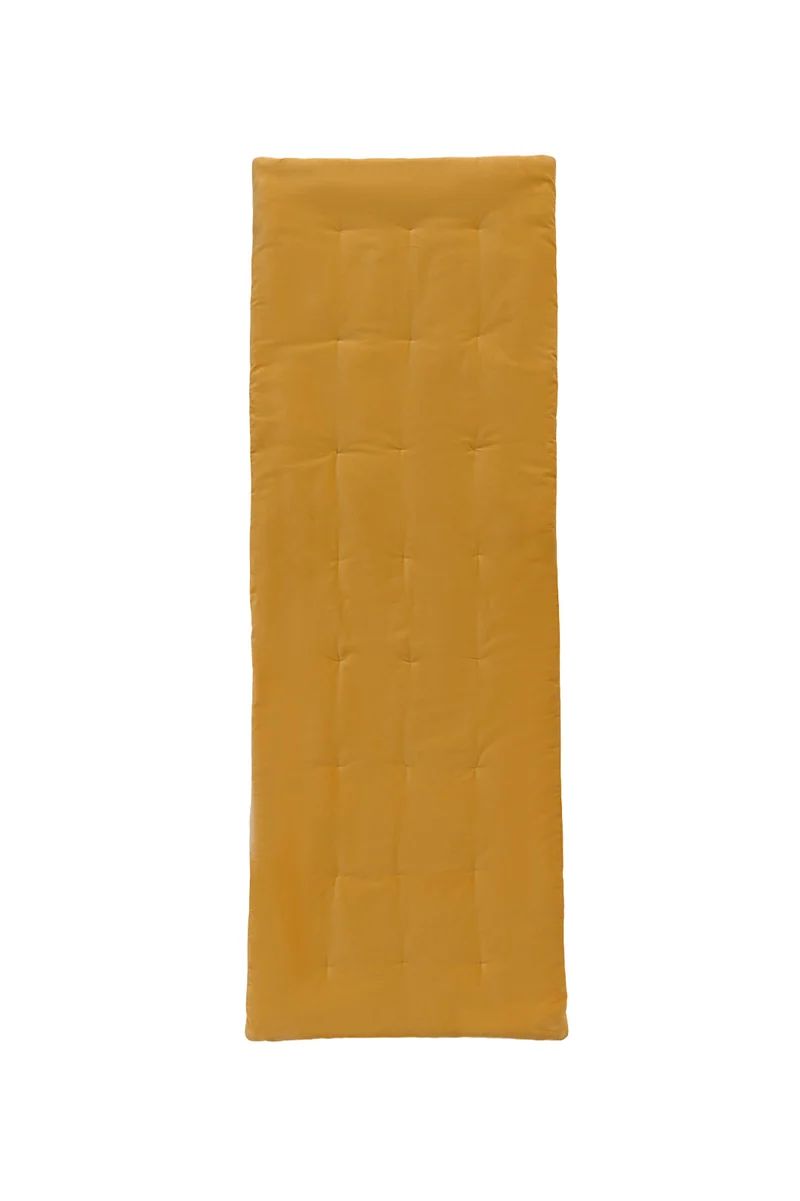 Calma House Topper Velour - Mosterd - 70x220x3