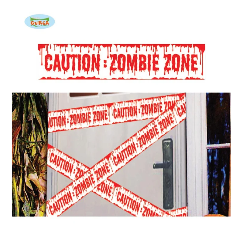Afzetlint Caution Zombie Zone 600 X 12 Centimeter