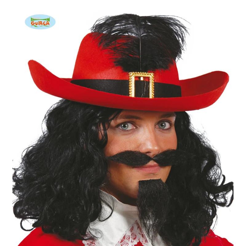 Musketier Dumas Hoed Rood