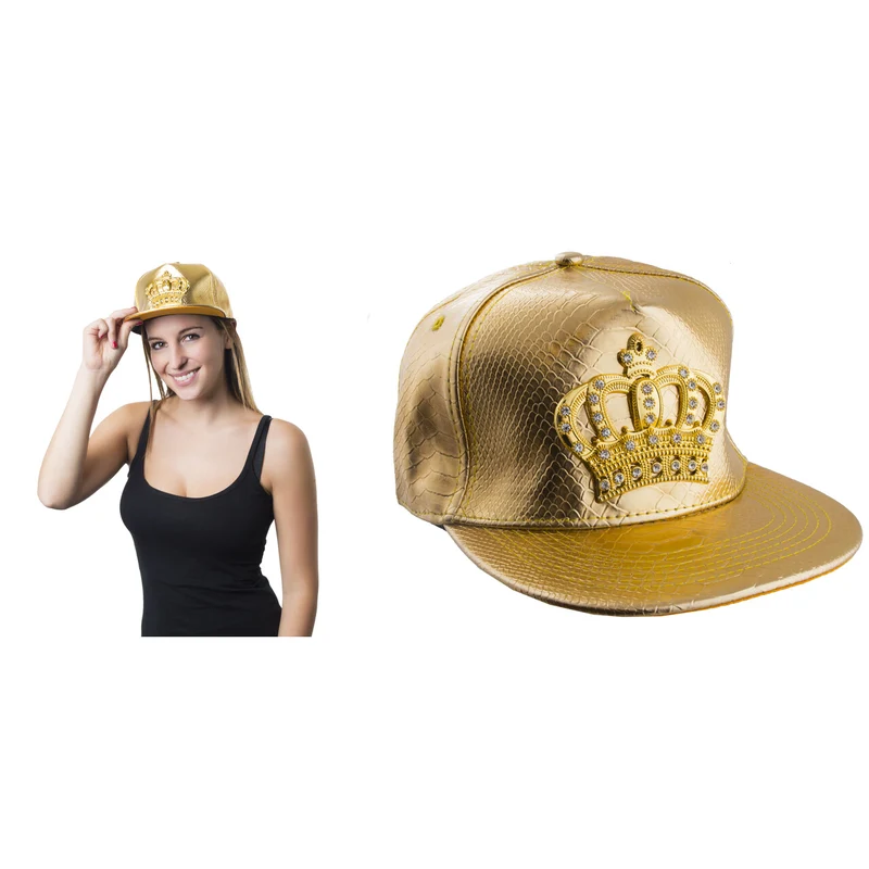 Baseball Cap Met Gouden Kroontje