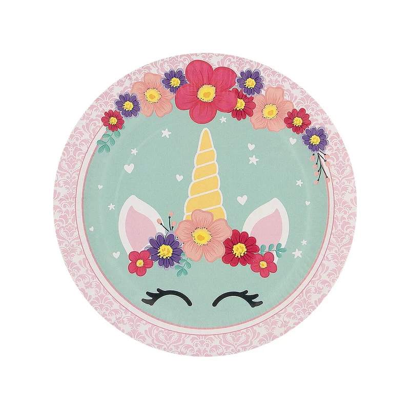 Unicorn Flowers Borden 23 Centimeter 8 Stuks