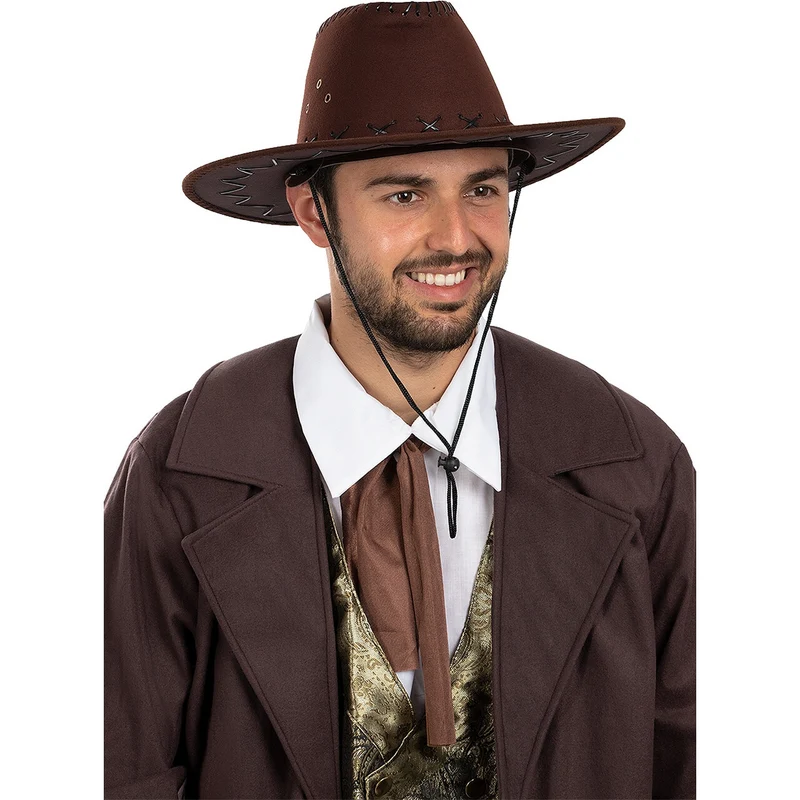 Bruine Cowboy Hoed Bountyhunter