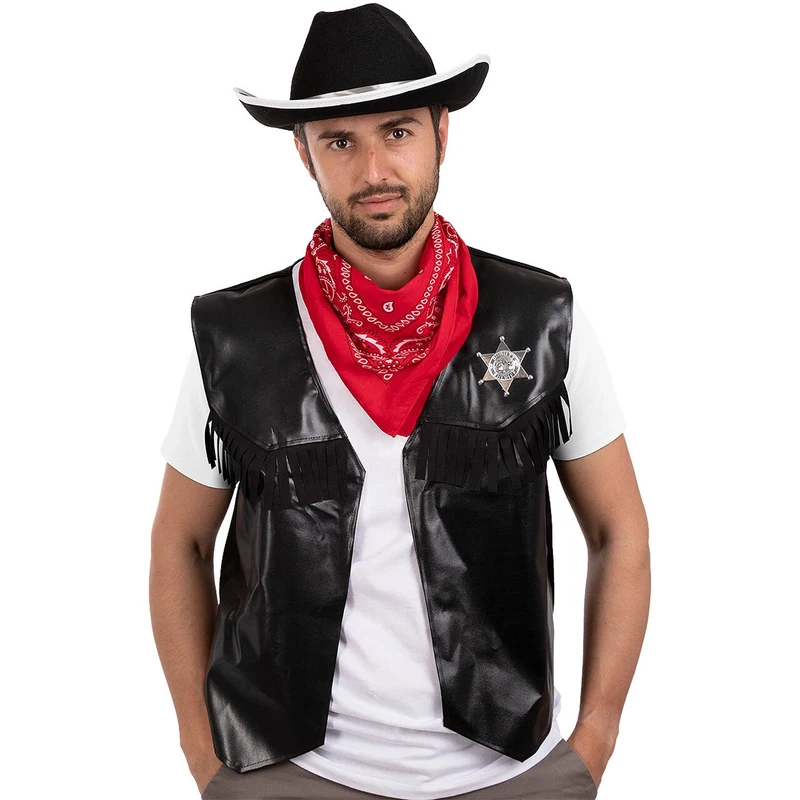 Boeren Cowboy Sjaal Bandana Rood