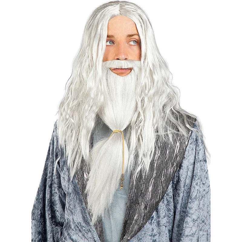 Tovenaar Dumbledore Pruik Met Baard