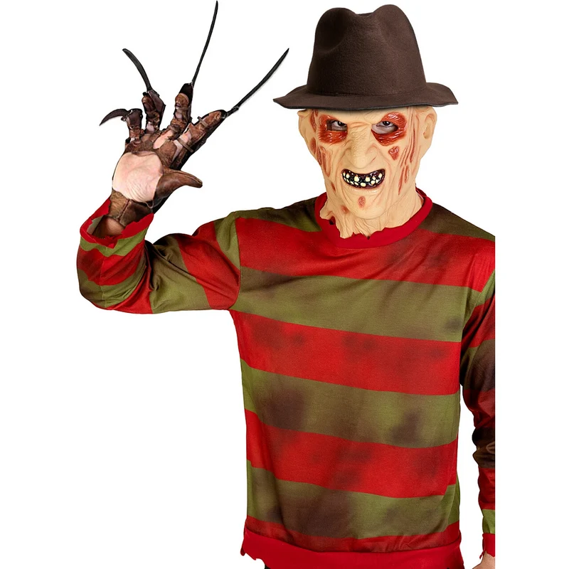 Bruine Freddy Krueger Hoed Met Gat