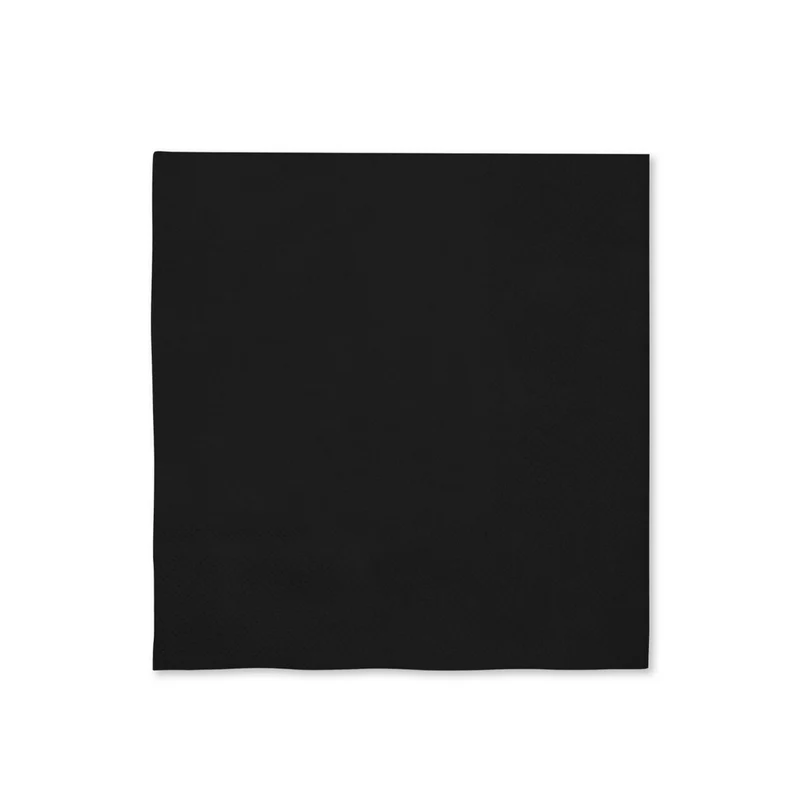 Servetten Back To Black 16 Stuks 33x33 Centimeter