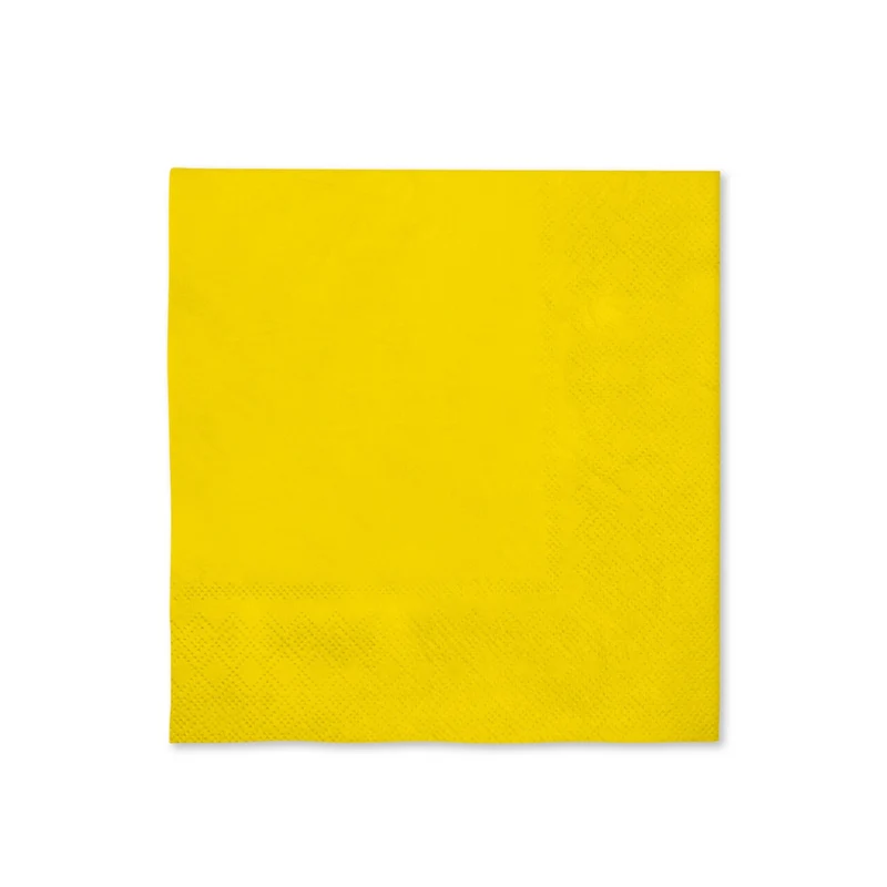 16 Knalgele Servetten 33x33cm