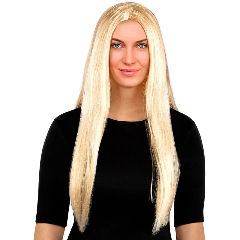 Steil Lang Haar Blond Kimberly Pruik