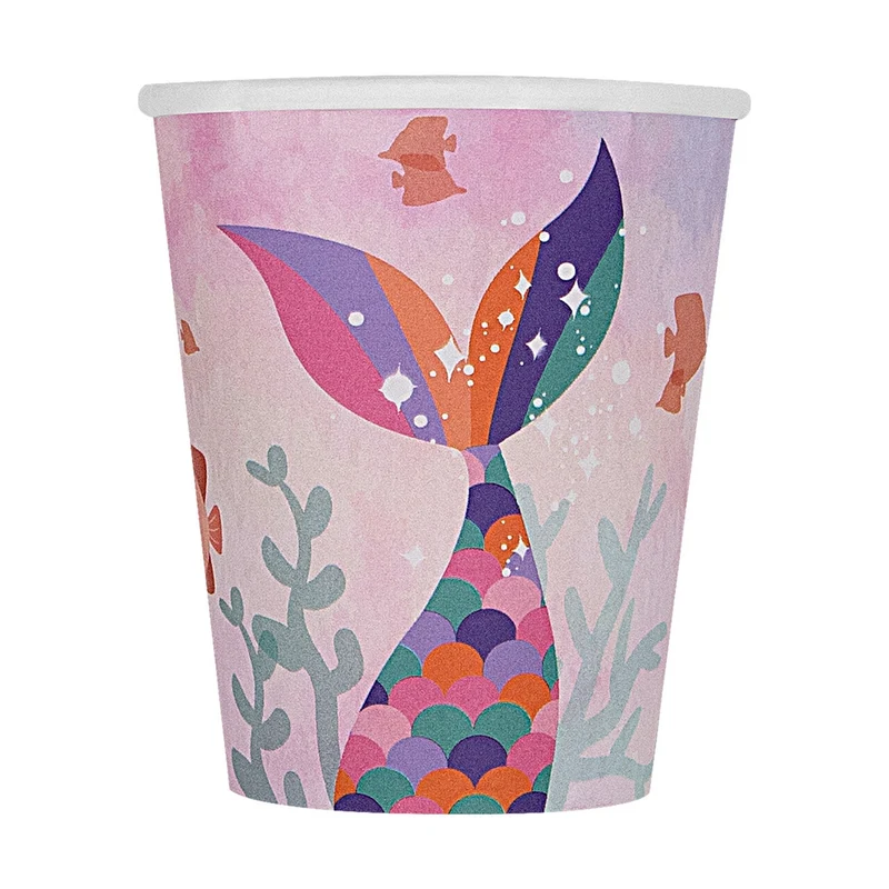 Beautiful Mermaid Party Beker 8 Stuks