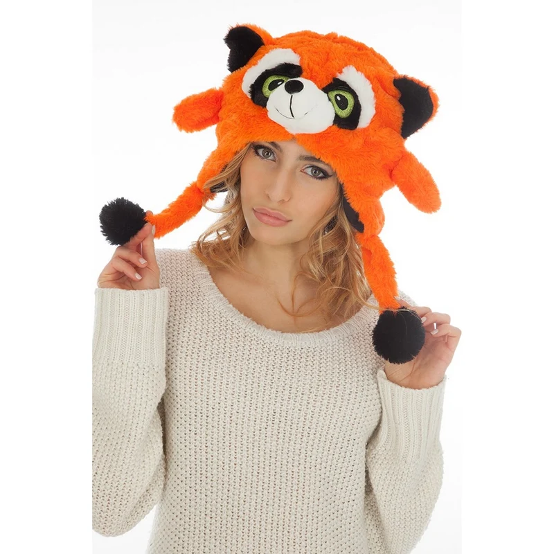 Oranje Wasbeer Muts