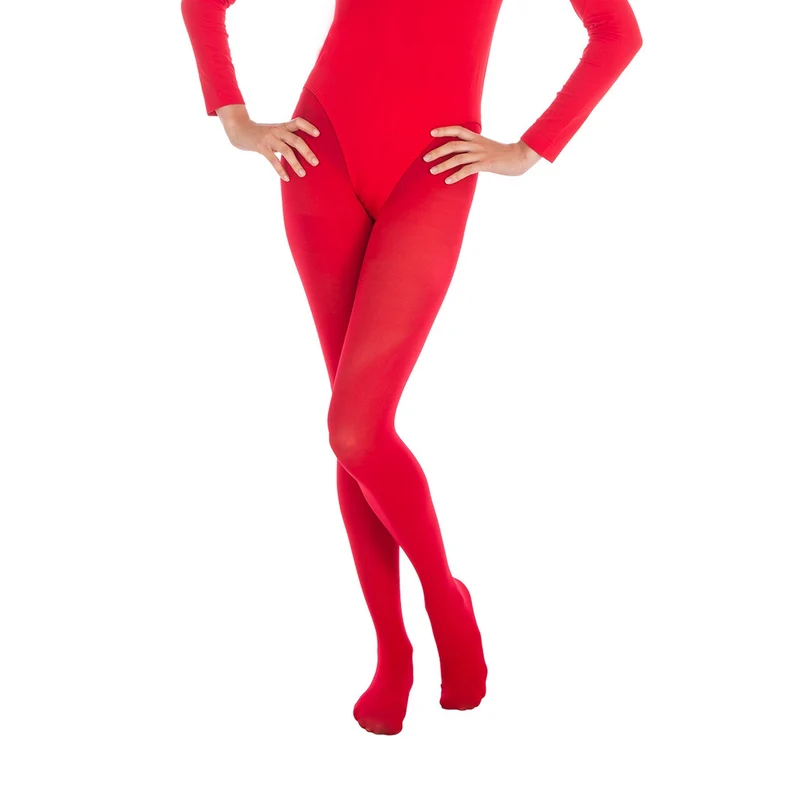 Panty Ondoorzichtig 60den Rood