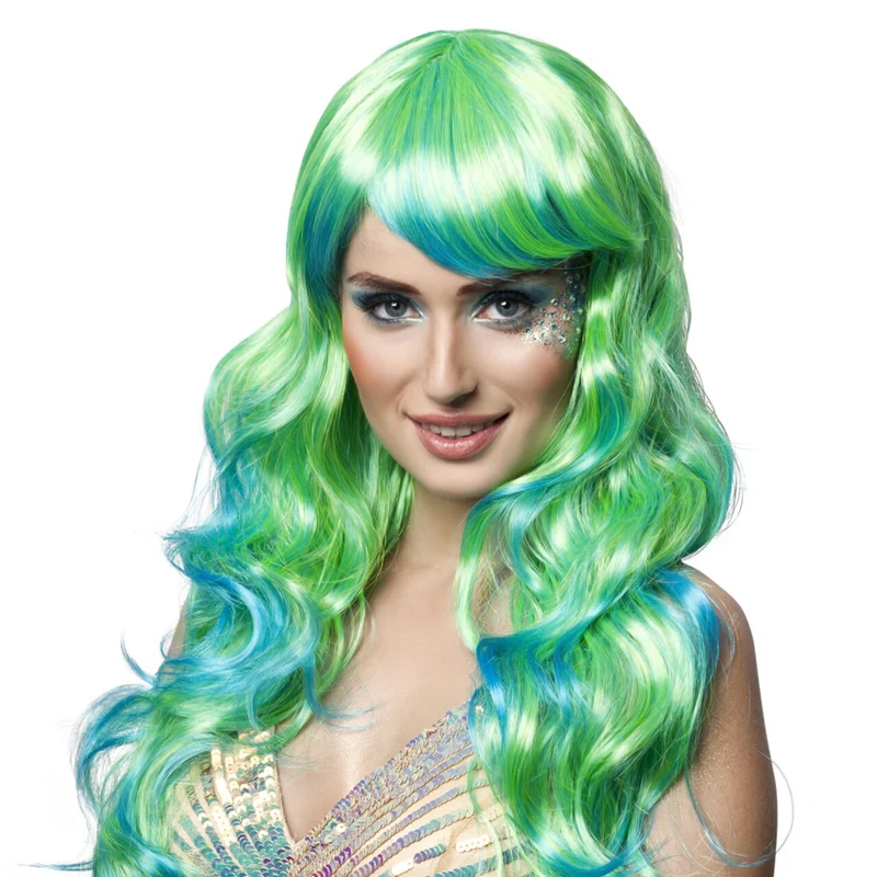 Pruik Aqua Wave