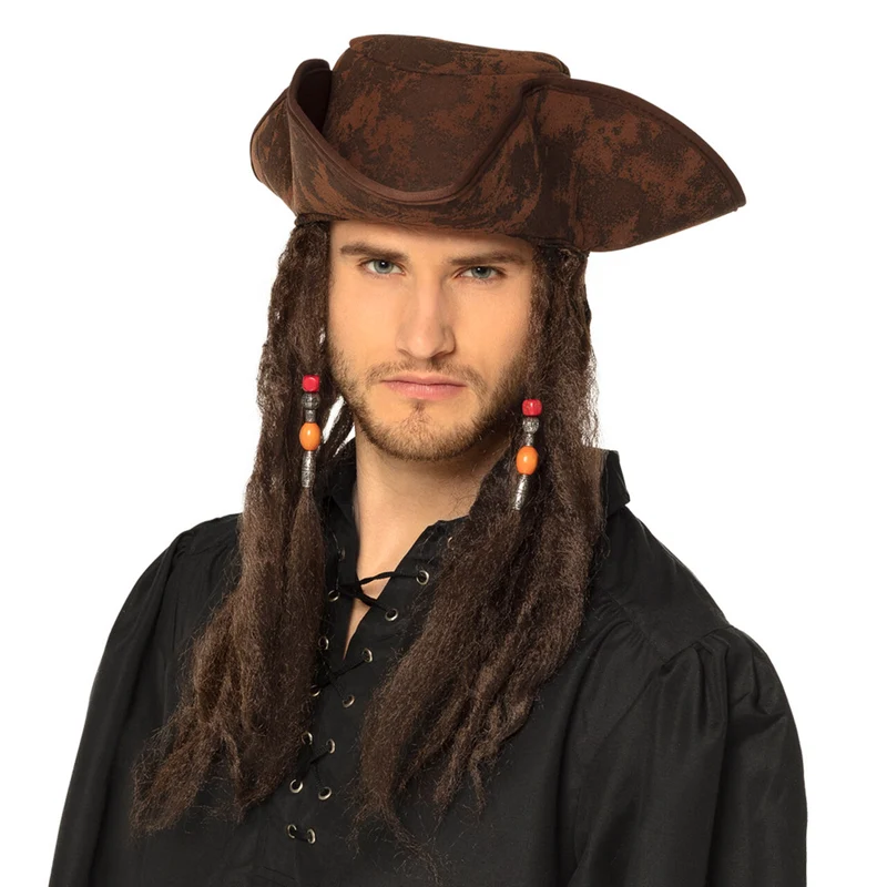 Piratenhoed Dirty Joe Met Rasta Haar