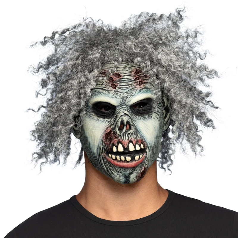 Latex Hoofdmasker Gekke Zombie