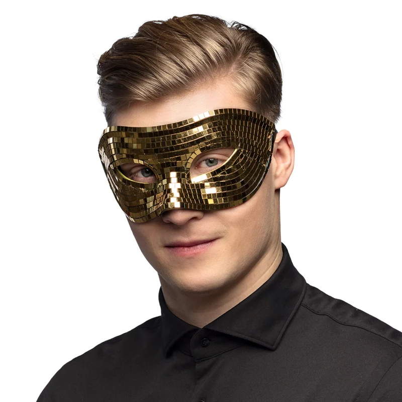 Oogmasker Disco Goud