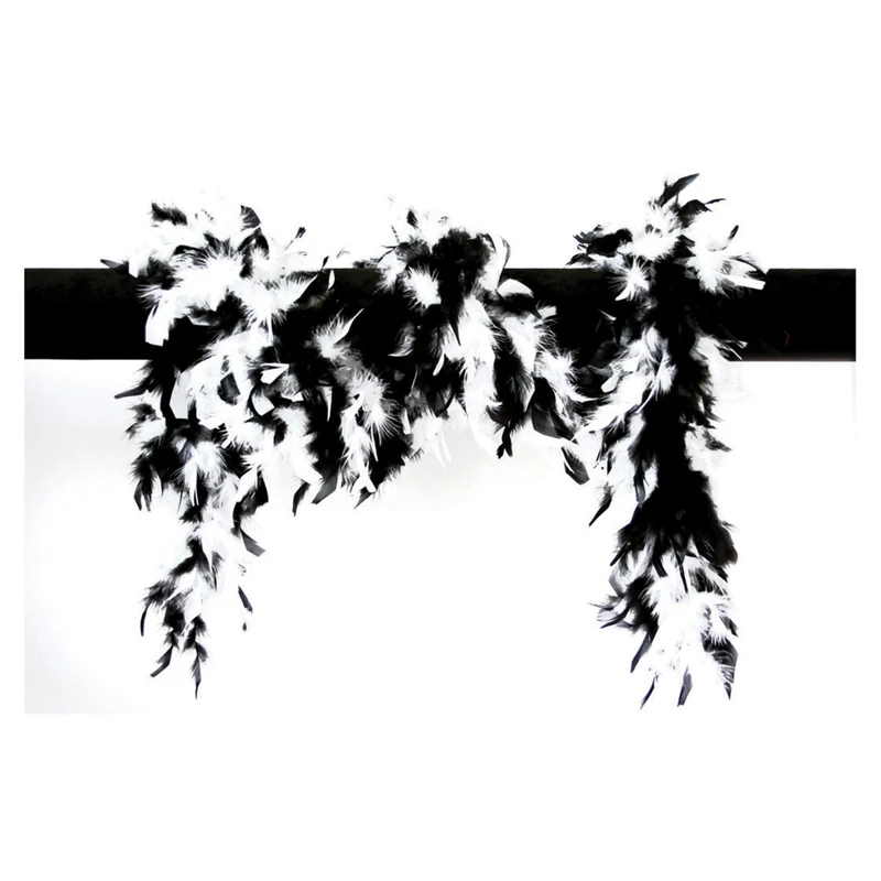 Boa Twee Kleuren Zwart Wit 180 Centimeter