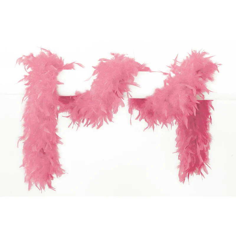 Lange Boa Met Veren Roze 180 Centimeter