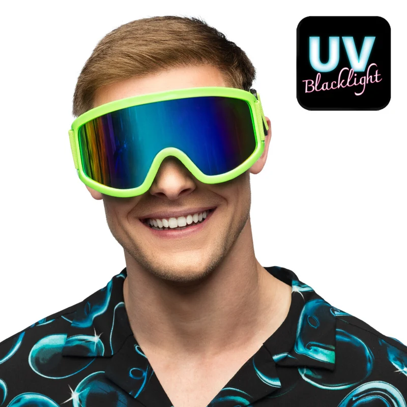 Party Skibril Neongroen