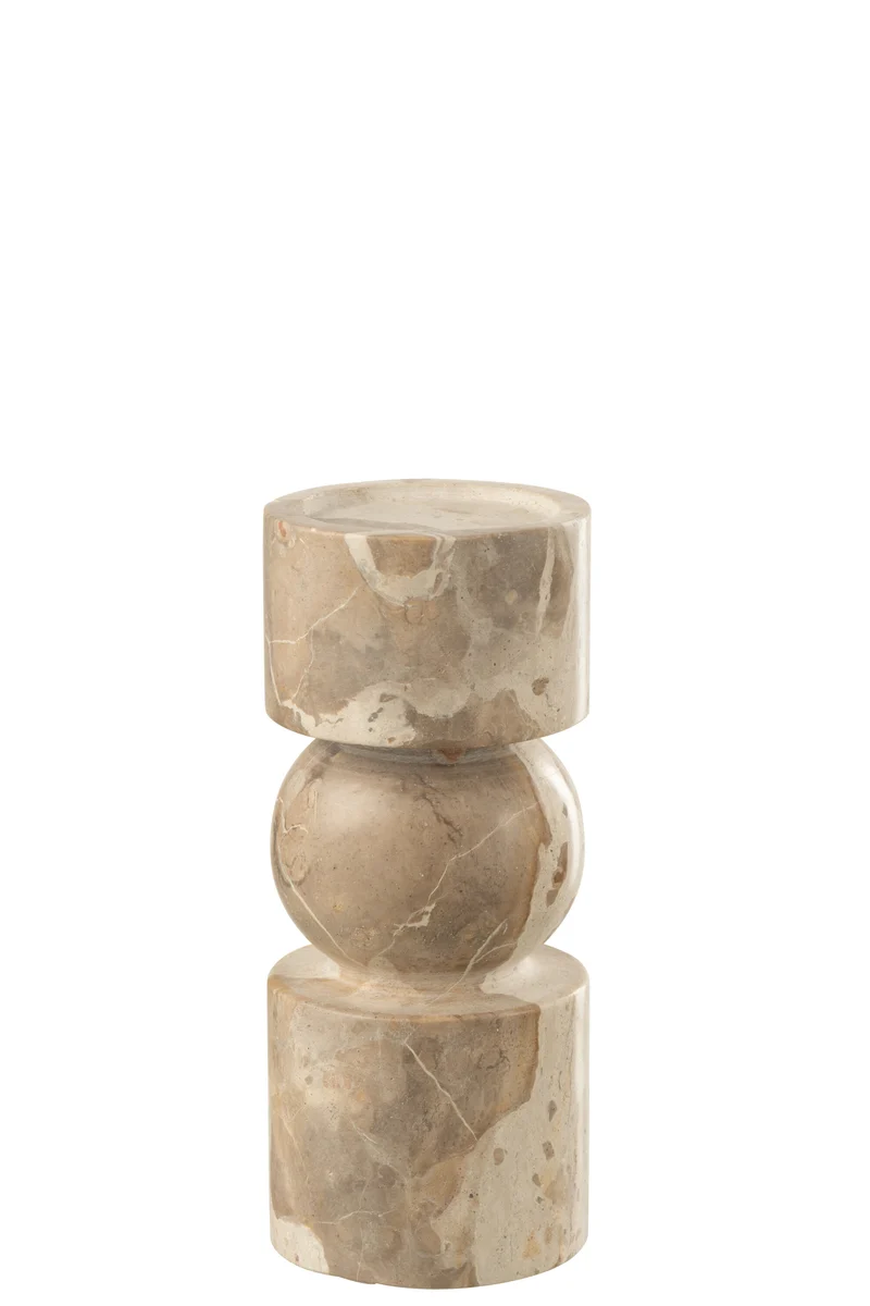 J-Line kaarshouder Marmer - steen - beige - small