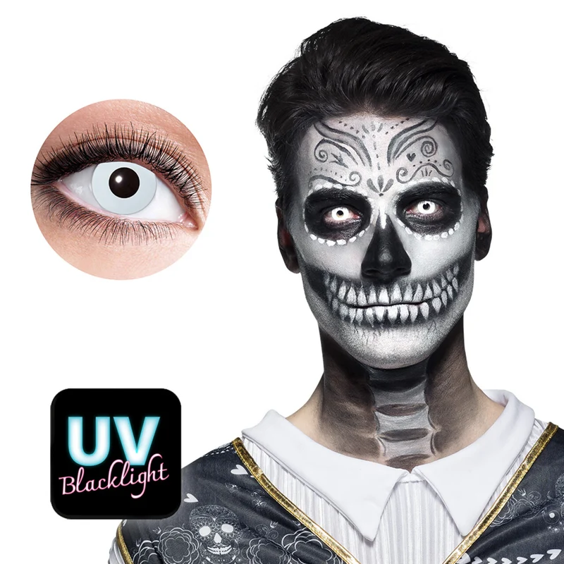 Maandlenzen Skeleton Flash Wit